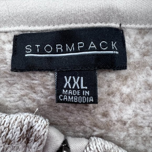 Storm Pack Women's Cozy Fleece Quarter Zip Pullover Sweater Gray XXL NWOT - Picture 5 of 5